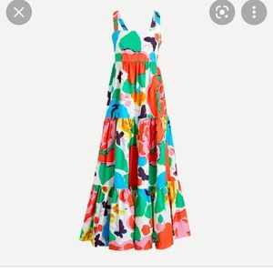J Crew Jardin Ratti Print maxi dress 2 Beautiful pockets xs